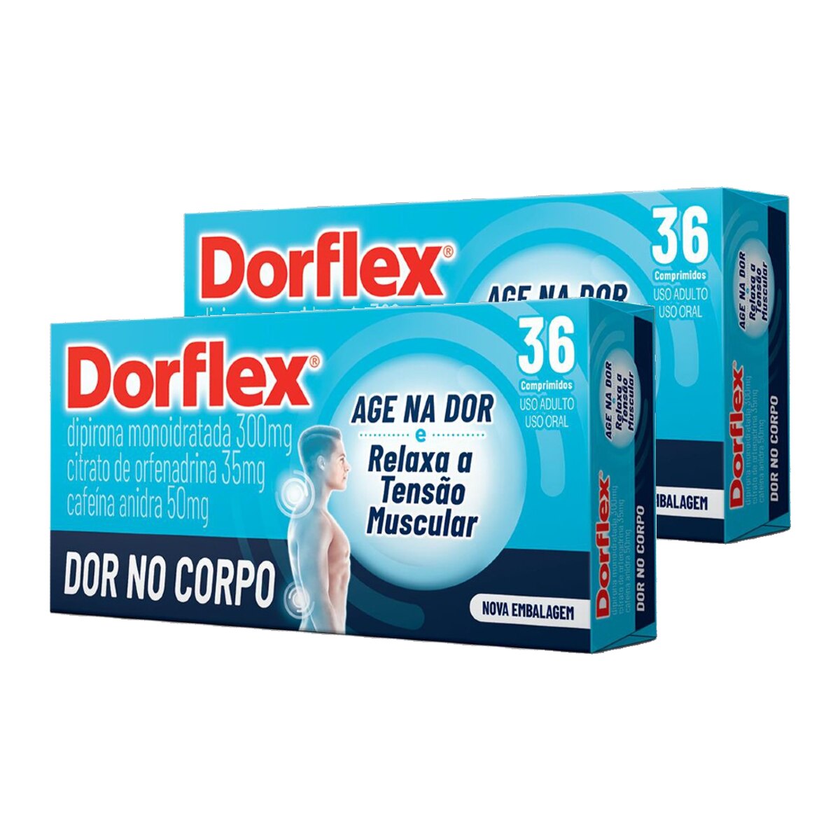 Kit 2 Unidades Dorflex 36 Comprimidos