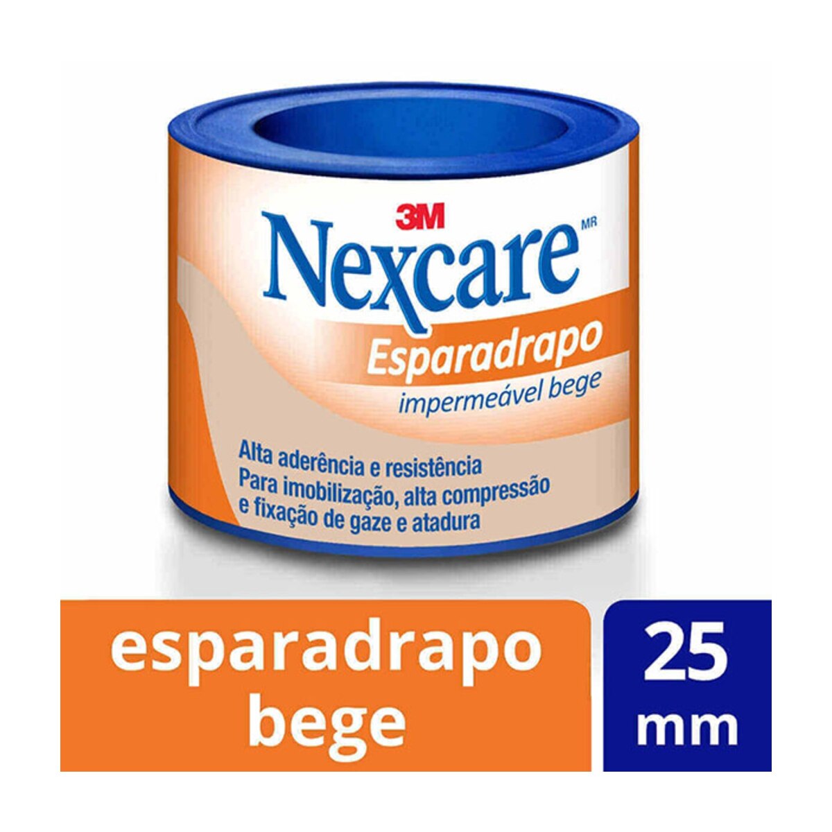 Esparadrapo Impermeavel Nexcare Bege 25mm x 0,9m