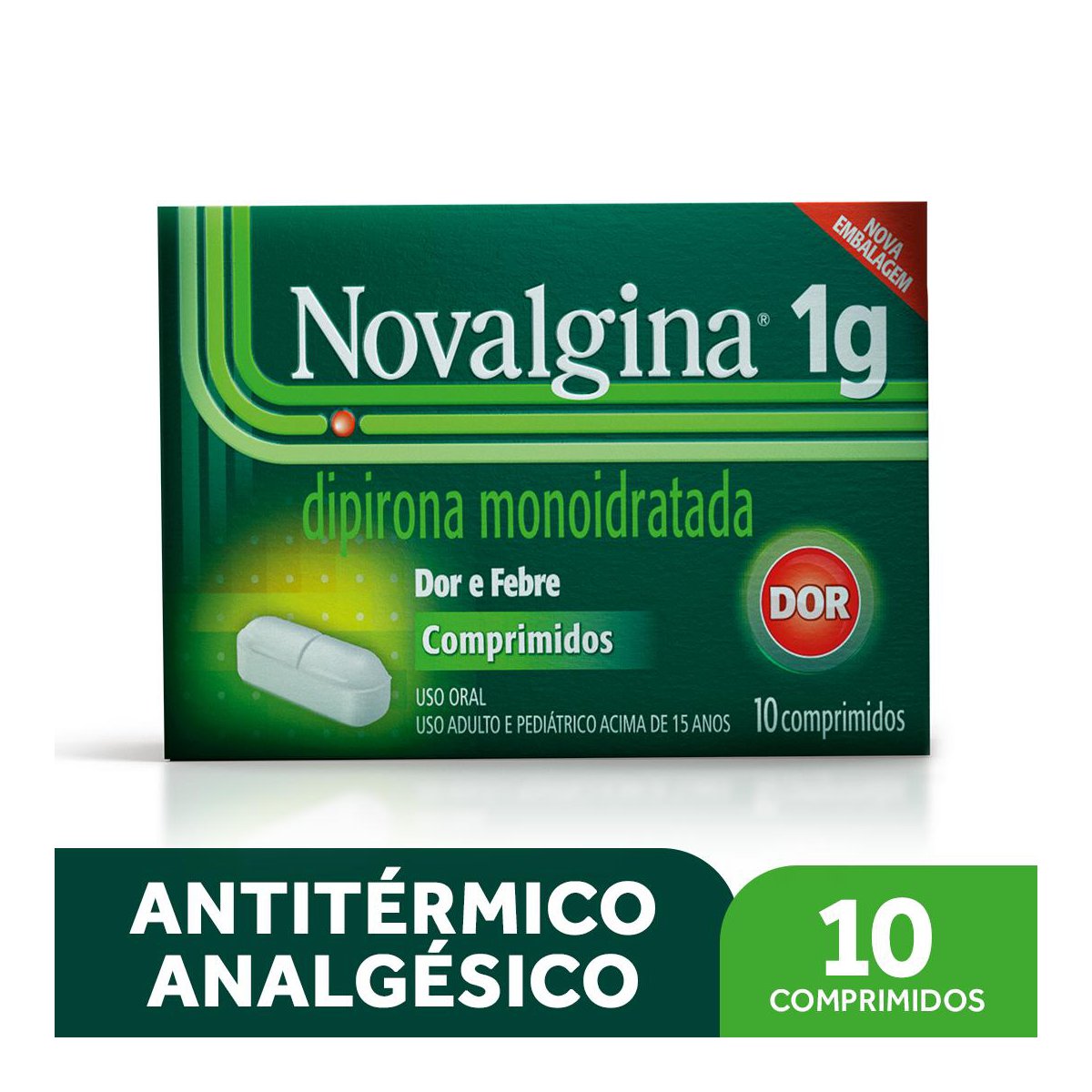 Novalgina 1g 10 Comprimidos