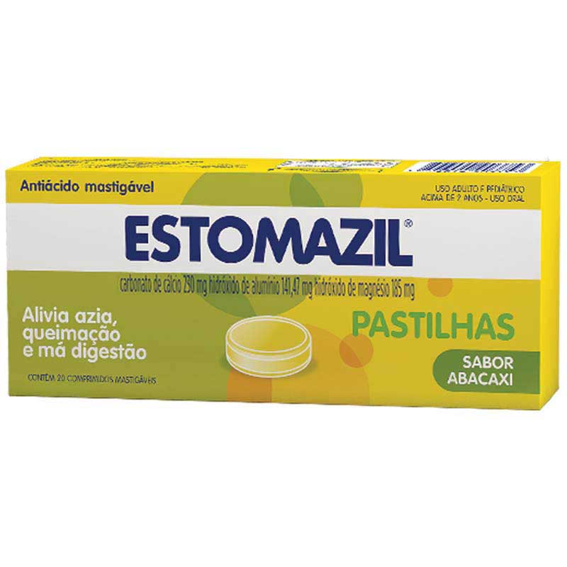 Estomazil Abacaxi 20 Comprimidos Mastigaveis