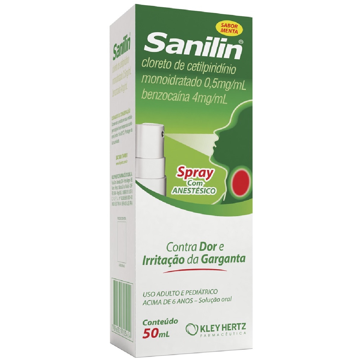 Sanilin Solucao Oral com Anestesico Spray 50ml