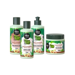 Kit Maria Natureza Nutrição Extraordinária com Shampoo Condicionador Creme para Pentear e Máscara Salon Line