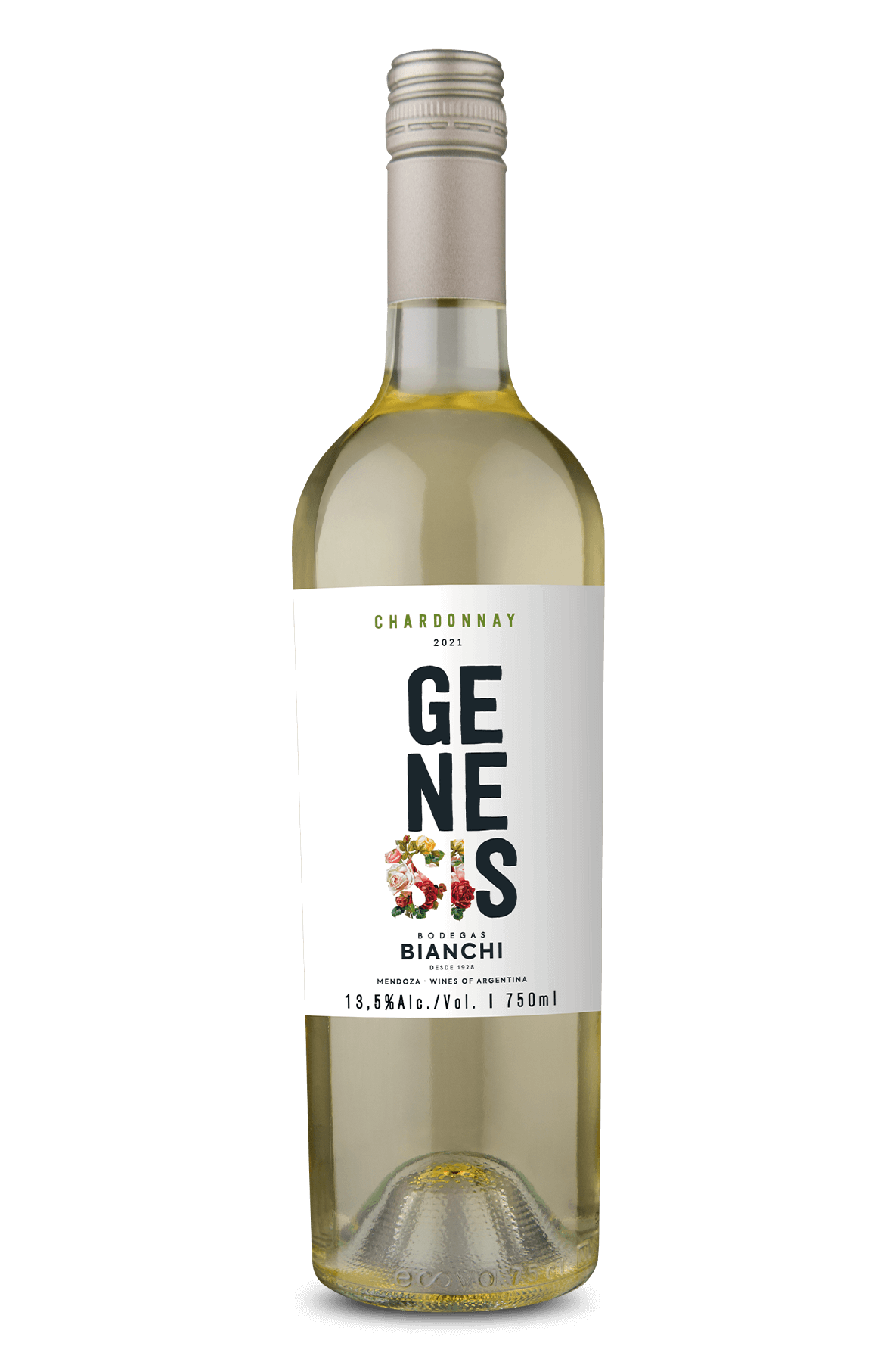 Vinho Argentino Genesis Chardonnay Branco 2021 Mendonza - 750ml