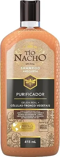 [PRIME] Tio Nacho - Shampoo Purificador combate e equilibra a oleosidade, 415ml, Cabelos visivelmentes mais saudáveis