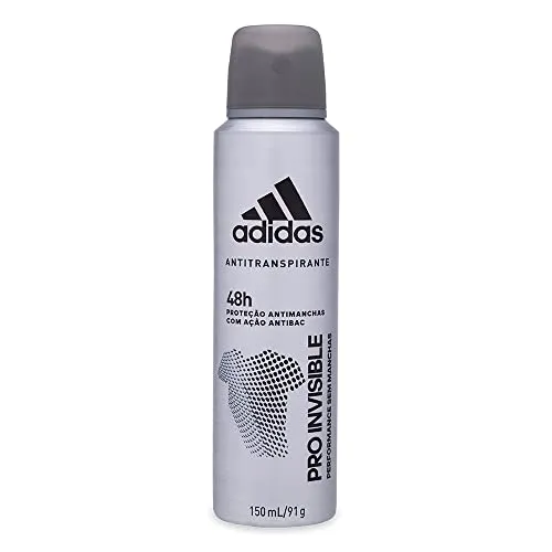 [REC R$9,2] Adidas Pro Invisible - Desodorante Masculino, 150Ml, 1 Unidade