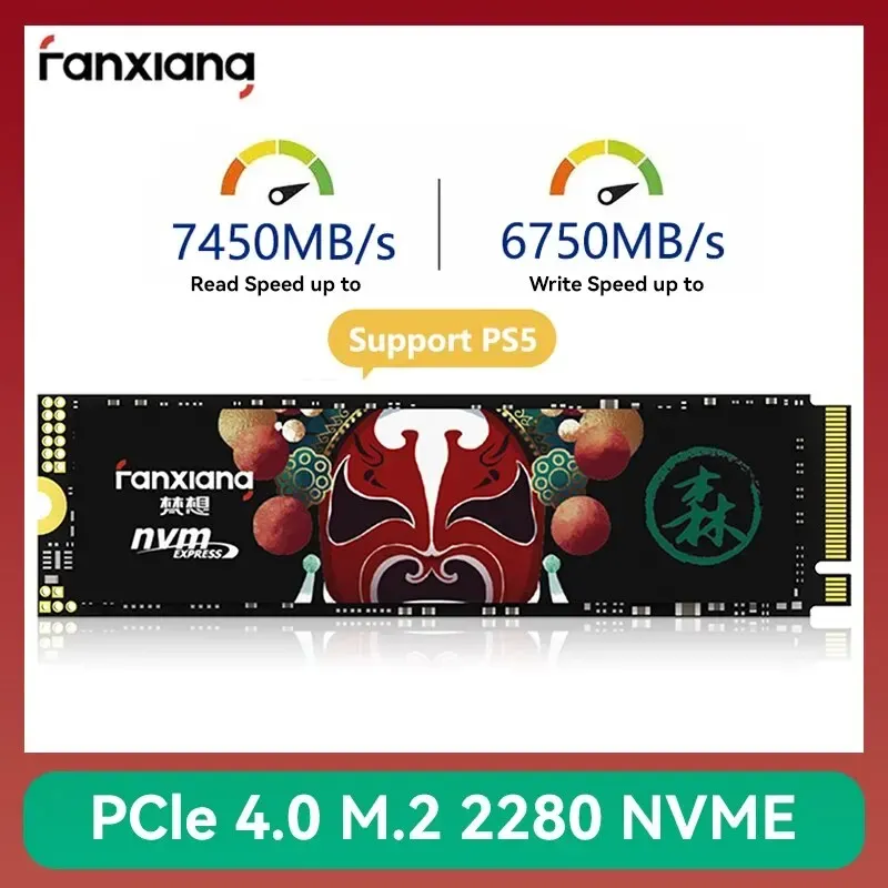 [Taxa Inclusa/Moedas] SSD Fanxiang NVME GEN4 7450MB/s-6800MB/s 1TB (Funciona no PS5)