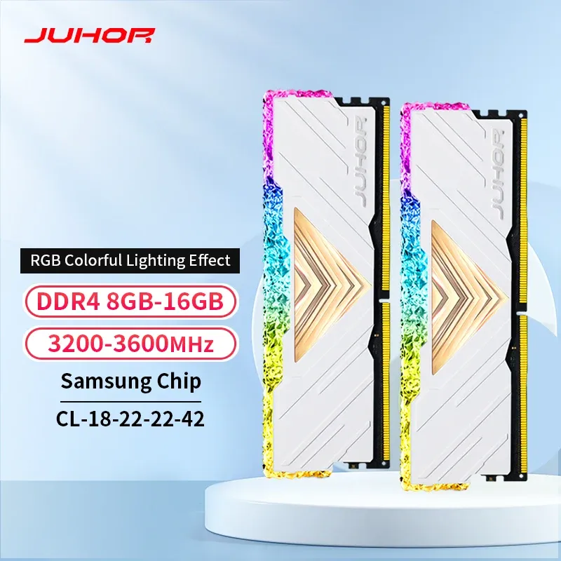 [Taxa Inclusa] Memória Ram Juhor DDR4 RGB Desktop [16GB] 2x8GB 3200Mhz