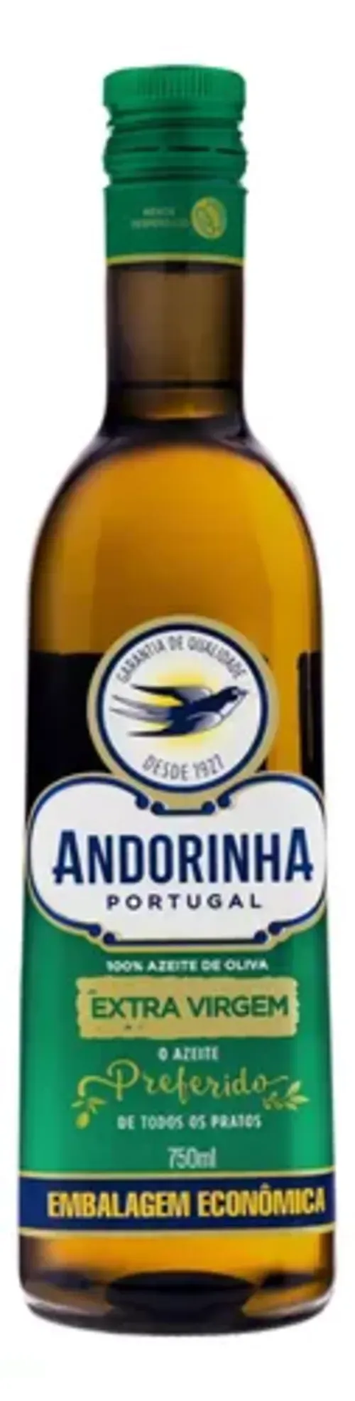 Azeite de Oliva Extra Virgem Português Andorinha Vidro 750ml Embalagem Econômica