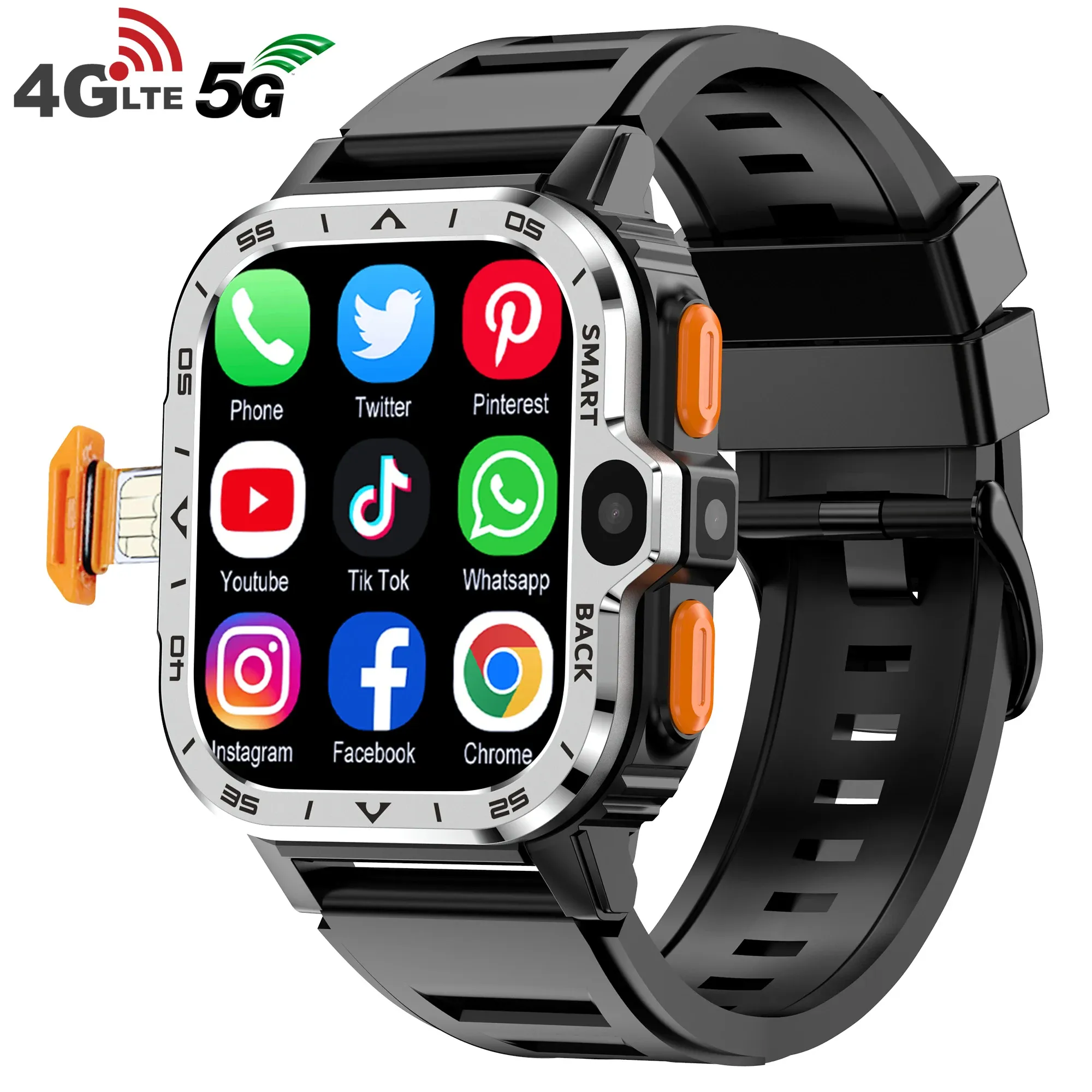 [Moedas | Taxas inclusas] Smartwatch com Full Android Oreo 8.1 LTE Wifi 16GB/2gb Gps NFC PGD Watch