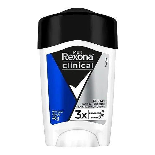 Rexona Men Clinical Clean - Desodorante Antitranspirante com 3x mais proteção