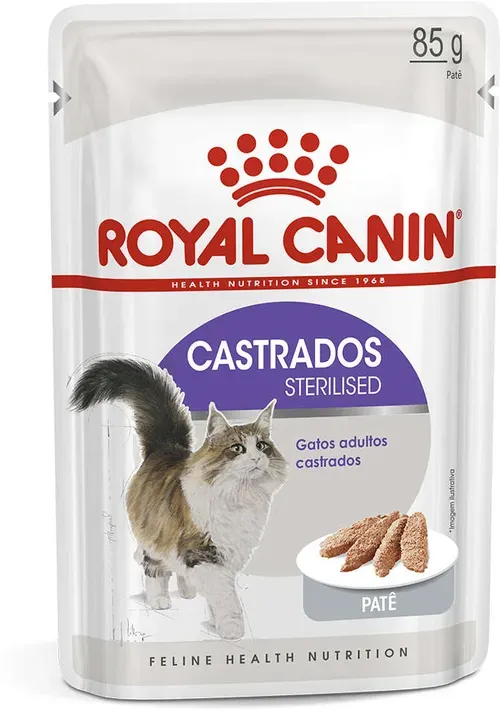 Ração Úmida Royal Canin Sterilised Patê para Gatos Adultos Castrados