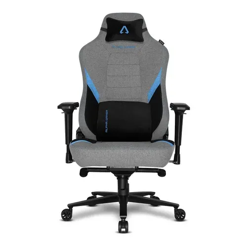 Cadeira Gamer Alpha Gamer Phenix Fabric, Tecido, Até 150kg, Apoio de Braço 4D, Reclinável, Preto e Azul - AGPHENIX-F-GRY-BK-BL