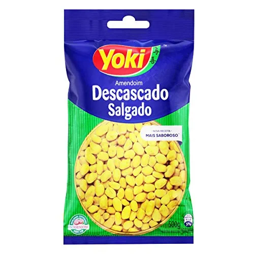 Amendoim Descascado Salgado Yoki 500g
