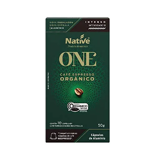 Native, Café Orgânico em Cápsula Intenso 50g - Compatível com Nespresso, contém 10 cápsulas