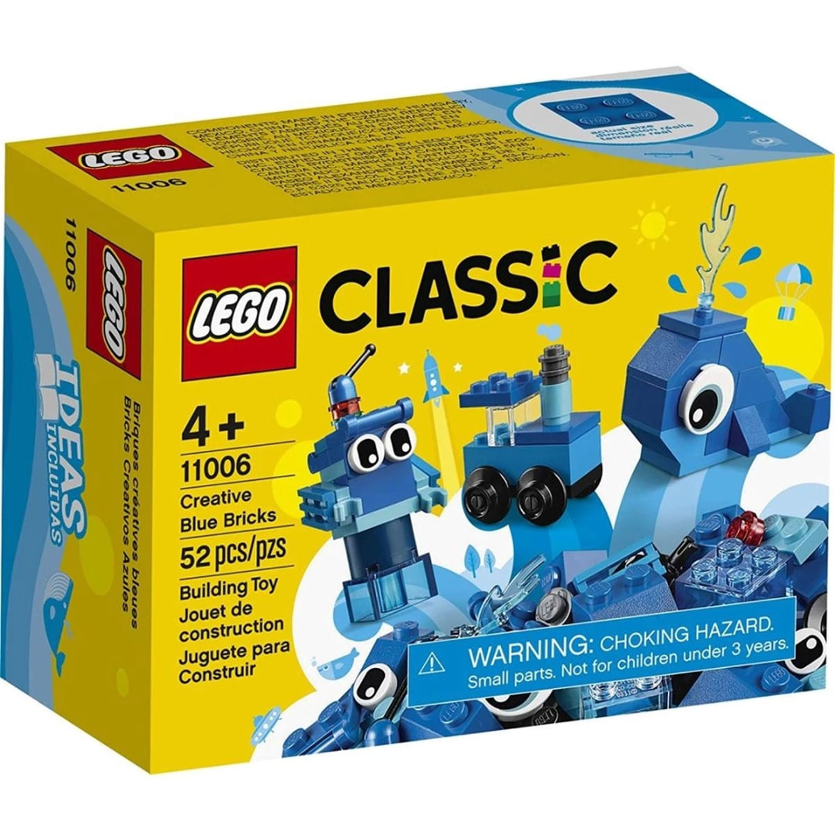 Blocos de Montar Lego Classic Peças Criativas Azul 11006