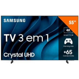 Smart TV 55 polegadas 4K Samsung Crystal UHD com Gaming Hub UN55CU8000