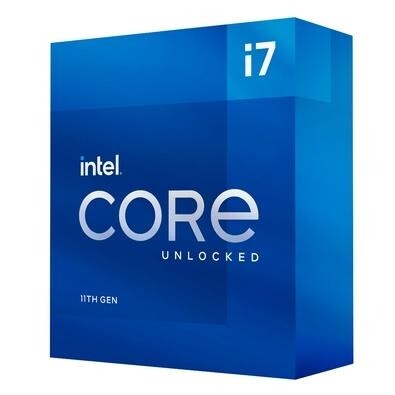 Processador Intel Core i7-11700K 11ª Geração Cache 16MB 3.6 GHz (4.9GHz Turbo) LGA1200 - BX8070811700K