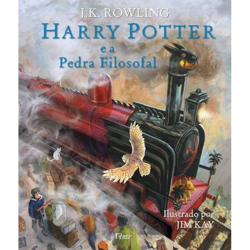 Livro Harry Potter e a Pedra Filosofal Edição Ilustrada