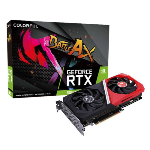 Placa de Vídeo COLORFUL NVIDIA GEFORCE RTX 3060 NB DUO 8GB GDDR6 DLSS RAY TRACING - Colorful GeForce RTX 3060 NB DUO 8GB-V